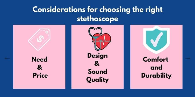 Considerations for choosing the right stethoscope 
